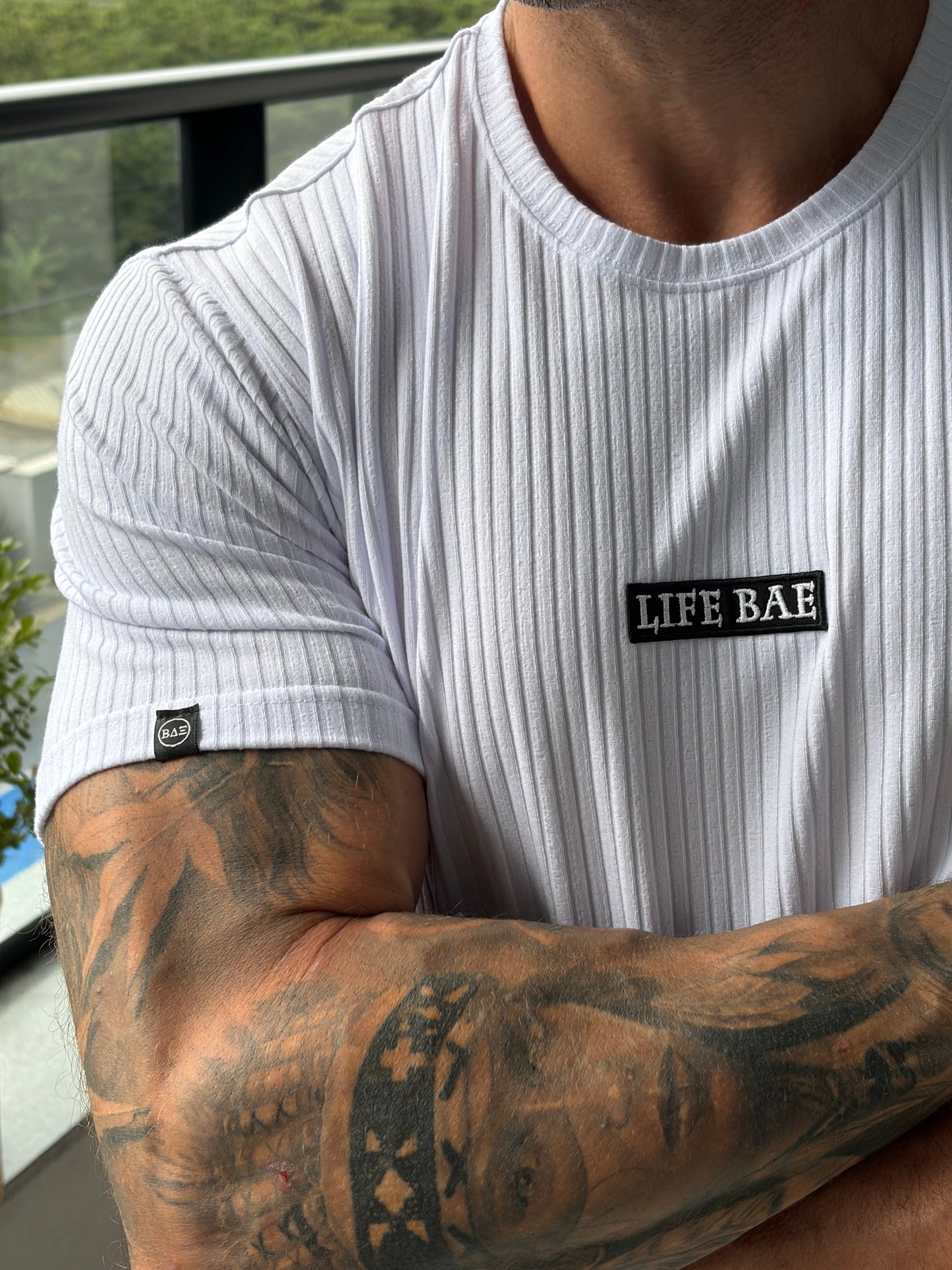 Camiseta Canelada White