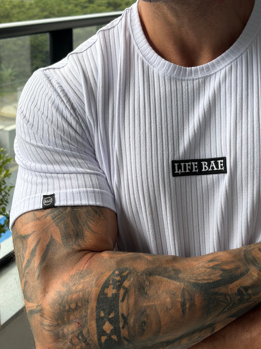 Camiseta Canelada White Boss