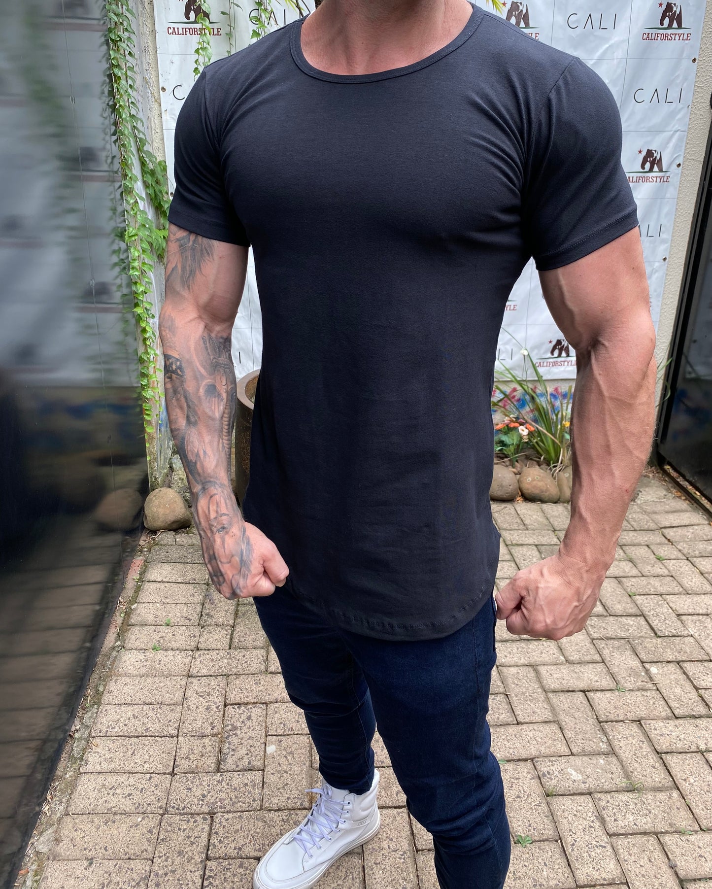Camiseta Long Line Black