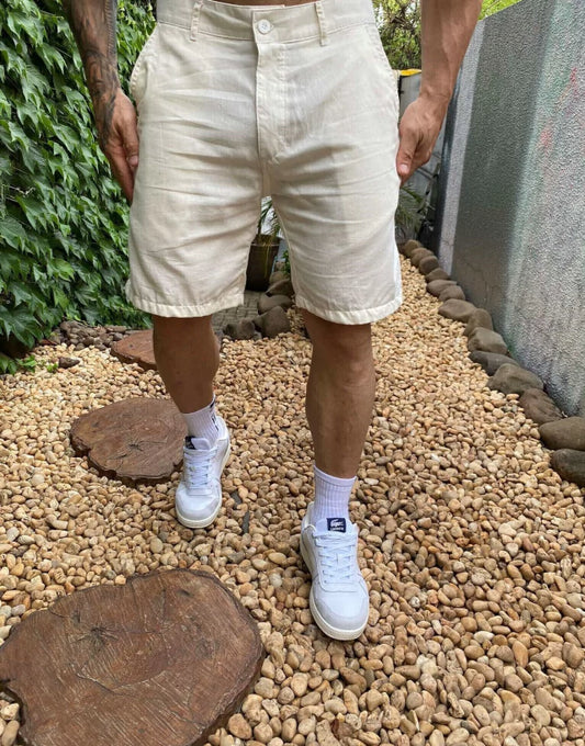 Bermuda Alfaiataria Cavalera Linho