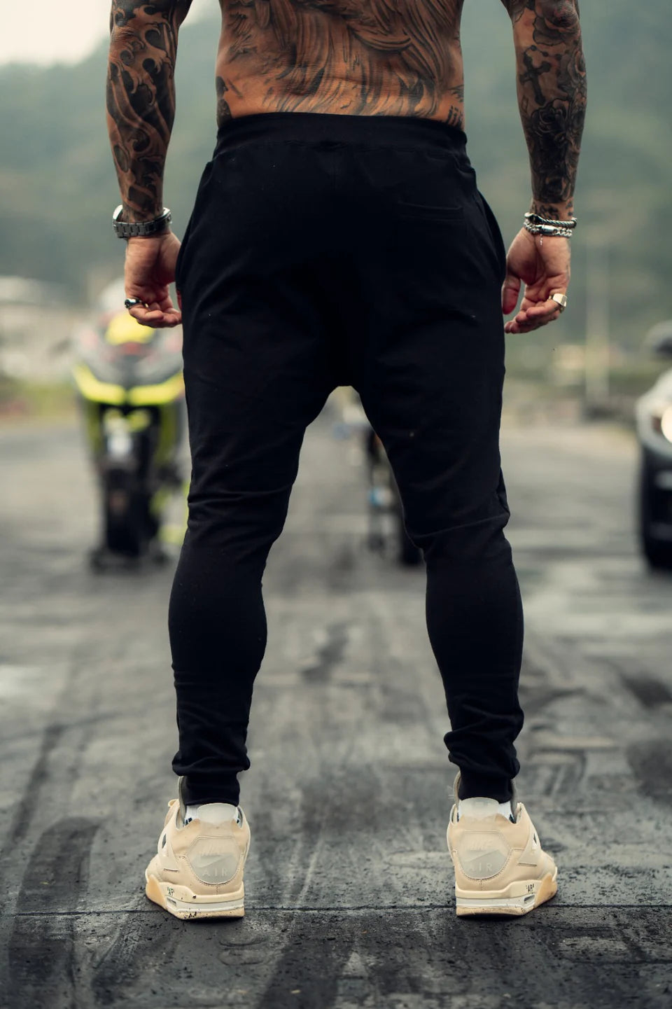 Calça Mahe Skinny Moletom Black Pink