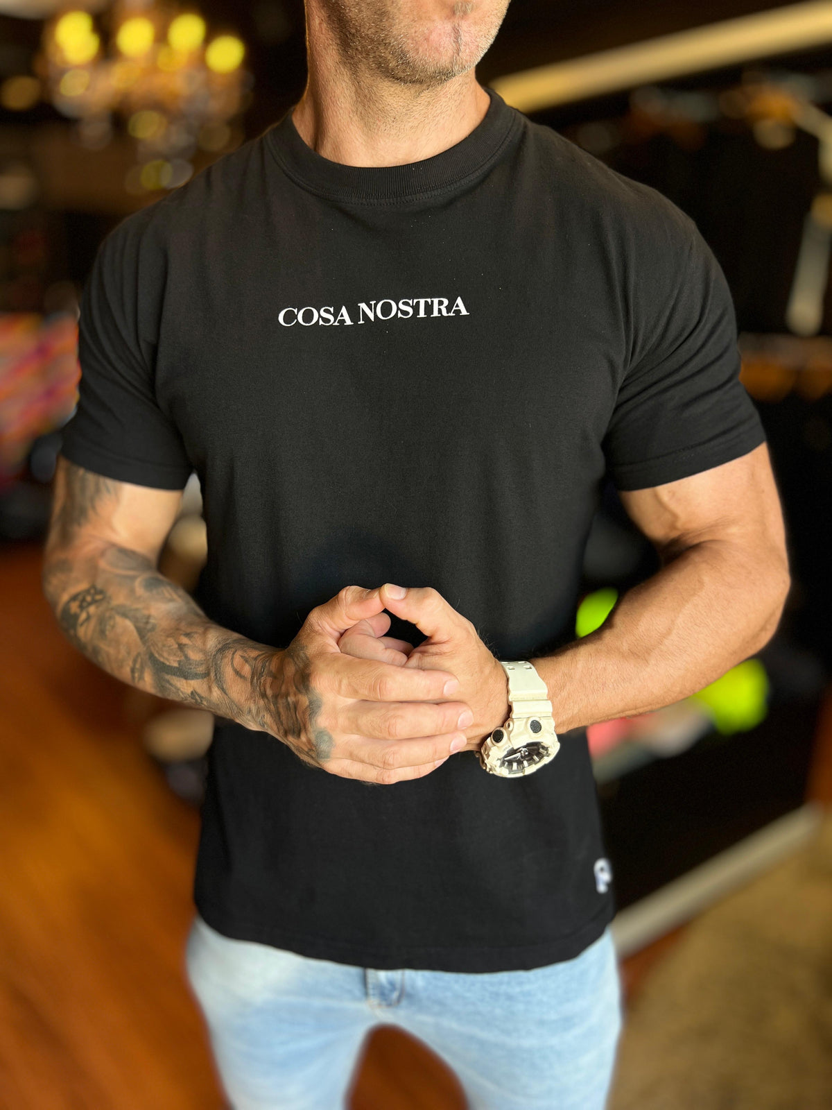 Camiseta Cosa Nostra preta - foto 2 de 3