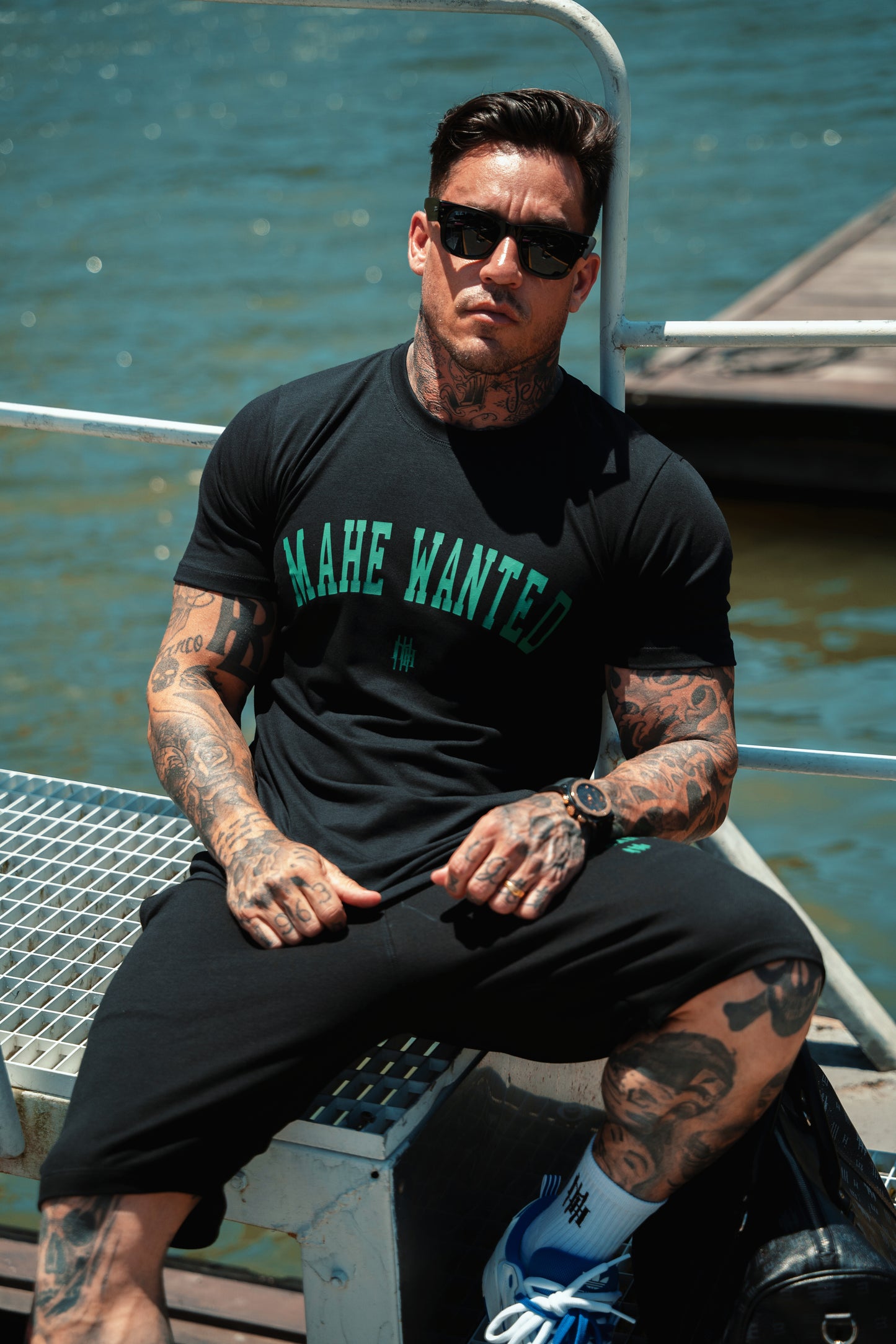 Camiseta Mahe Black Green