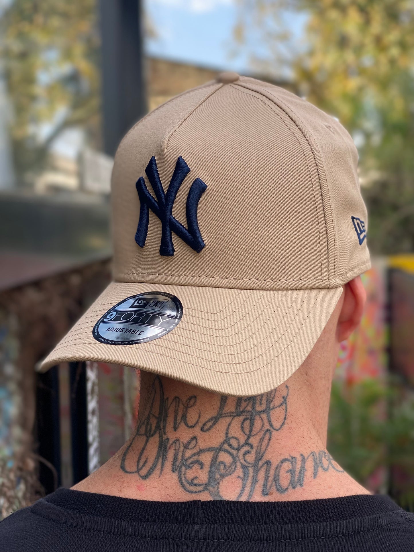 Boné NY Yankees Beige