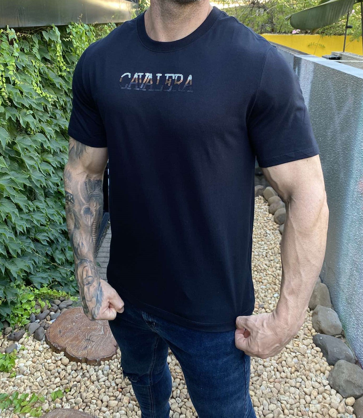 Camiseta Cavalera Degradê Bronze