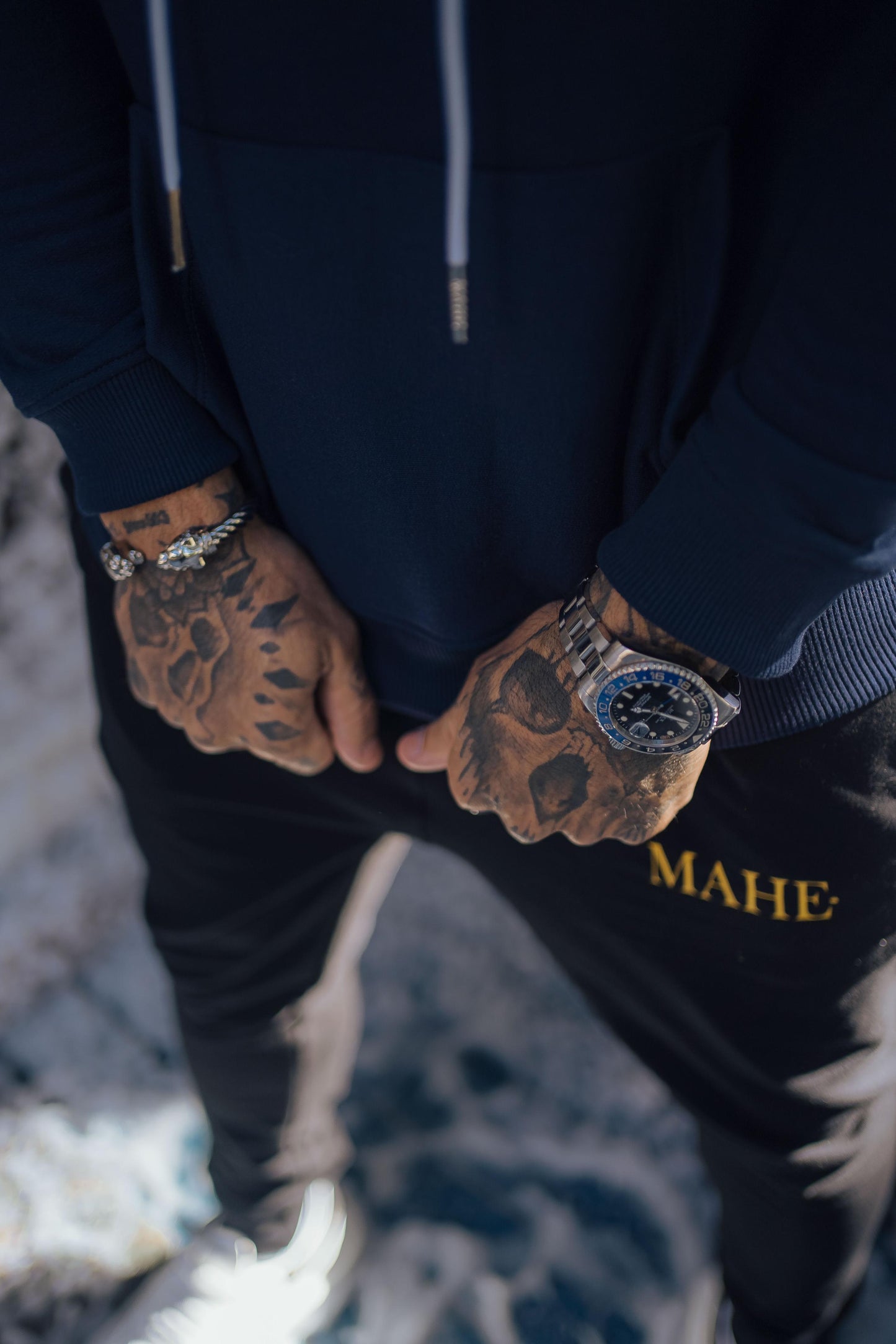 Moletom Canguru Mahe Navy Blue