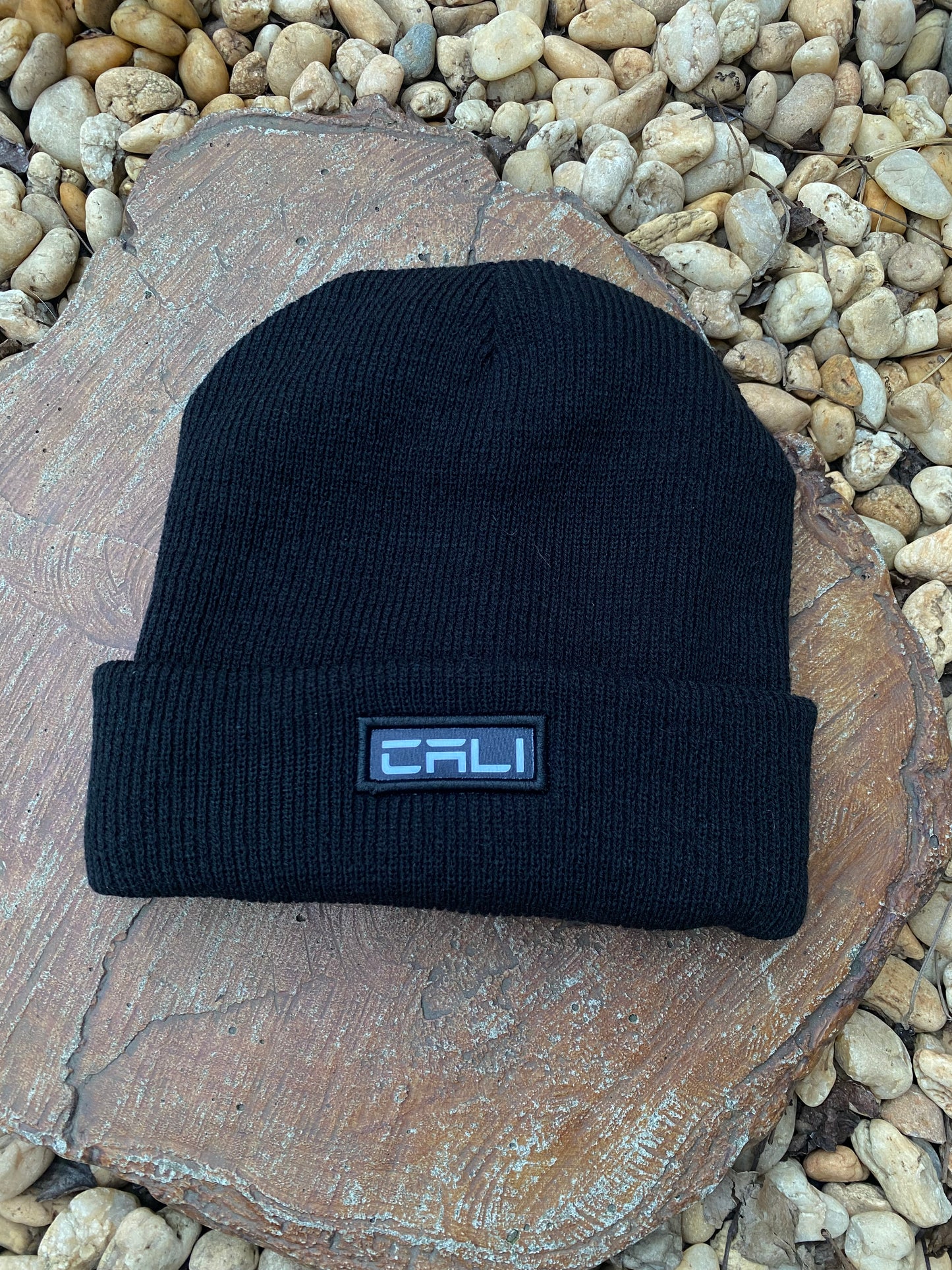 Gorro Canelado com Dobra Cali Black