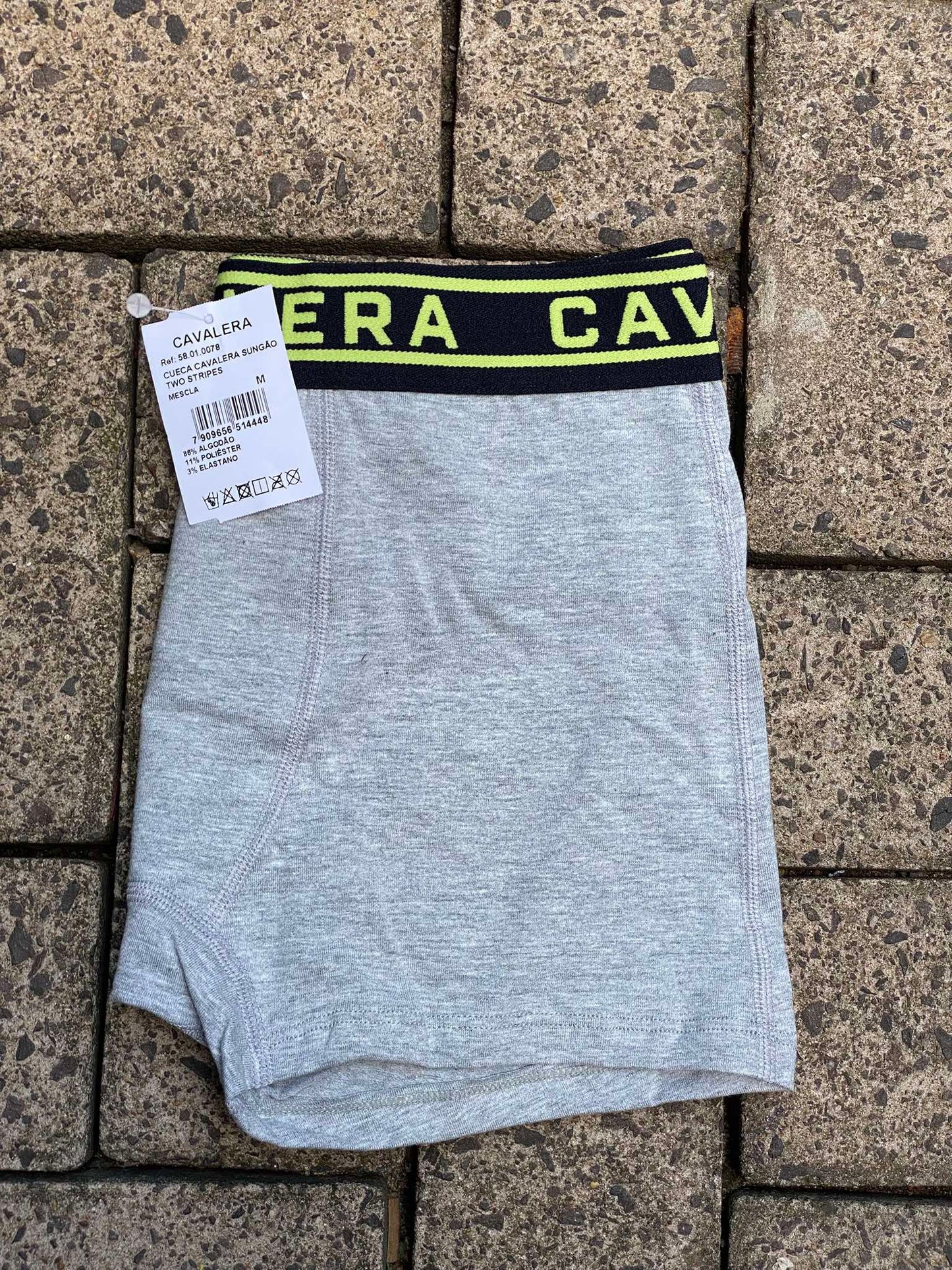Cueca boxer Cavalera cinza e verde - foto 3 de 4