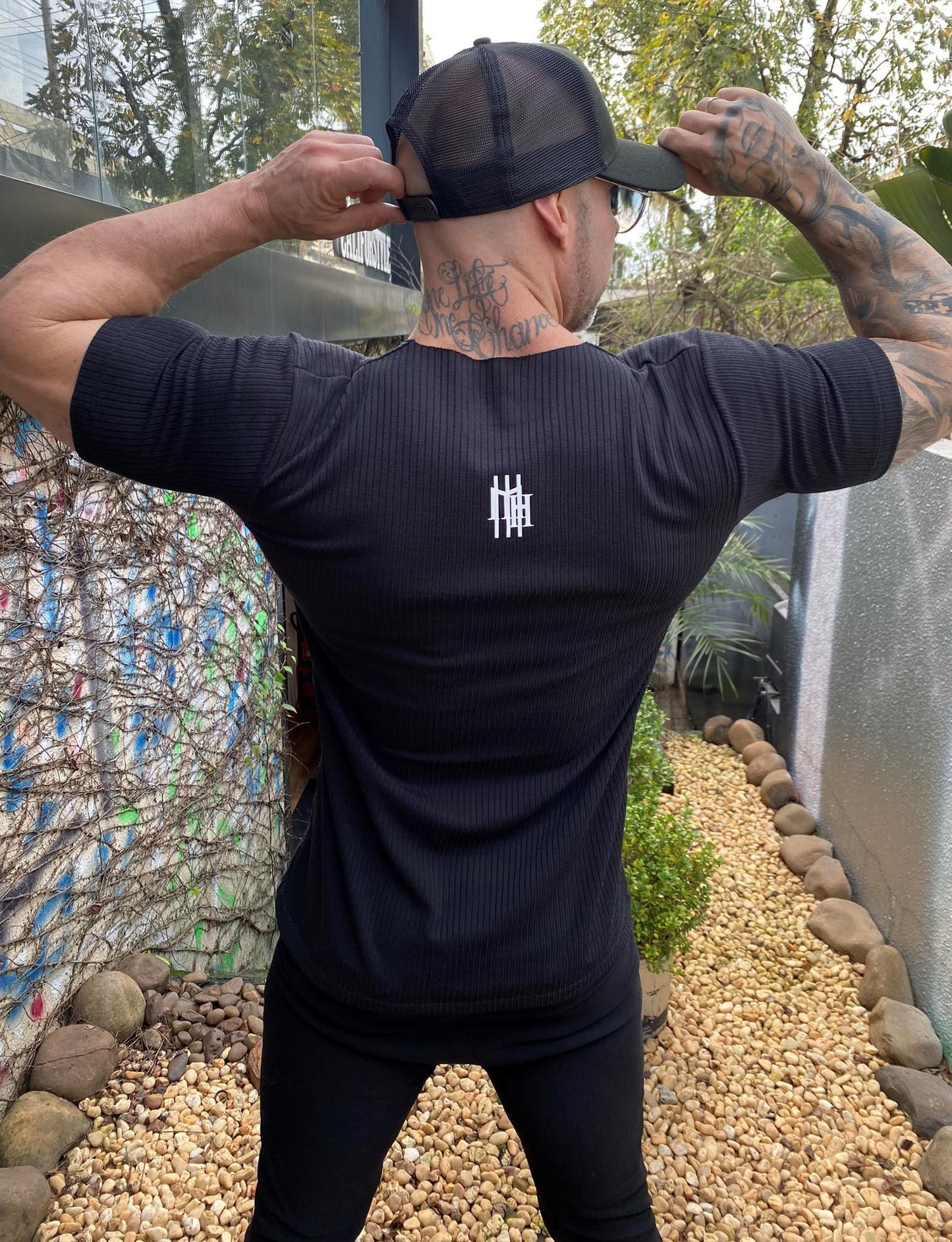 Camiseta Canelada Represent Black