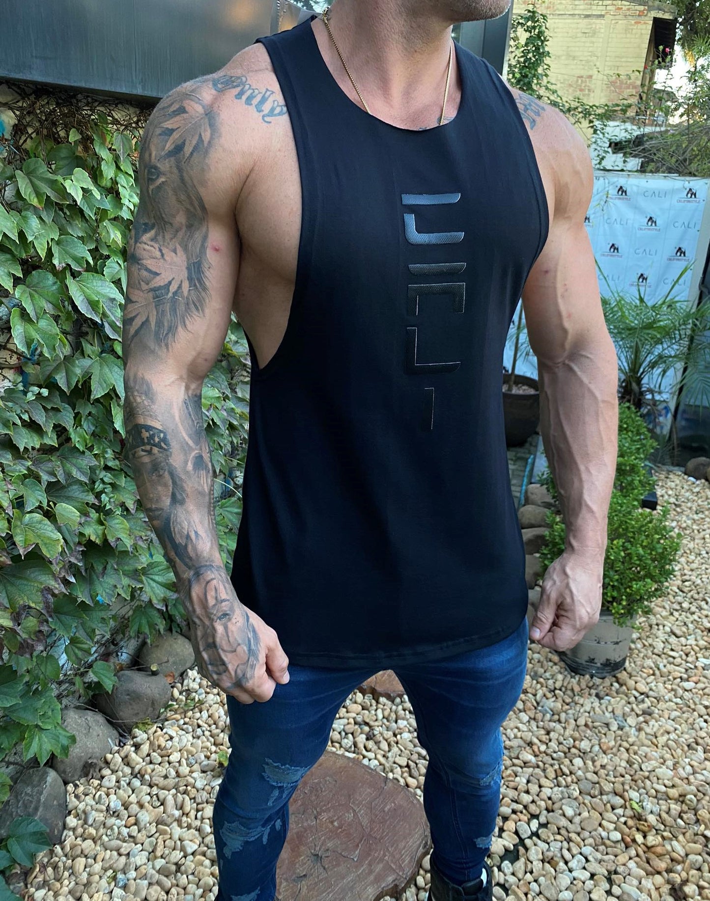 Cali Tesla All Black Tank Top