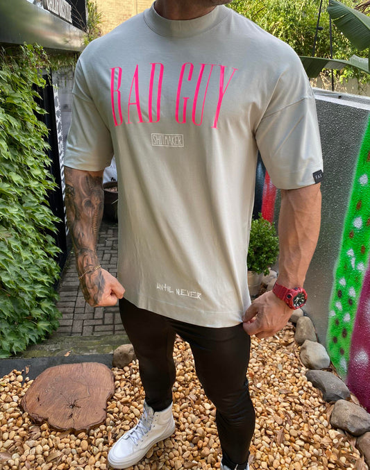 Camiseta Oversized Bad Grey