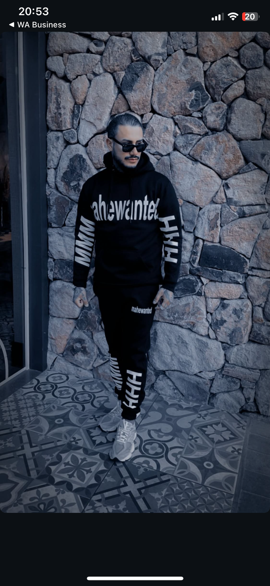 Conjunto Moletom Mahe Black White