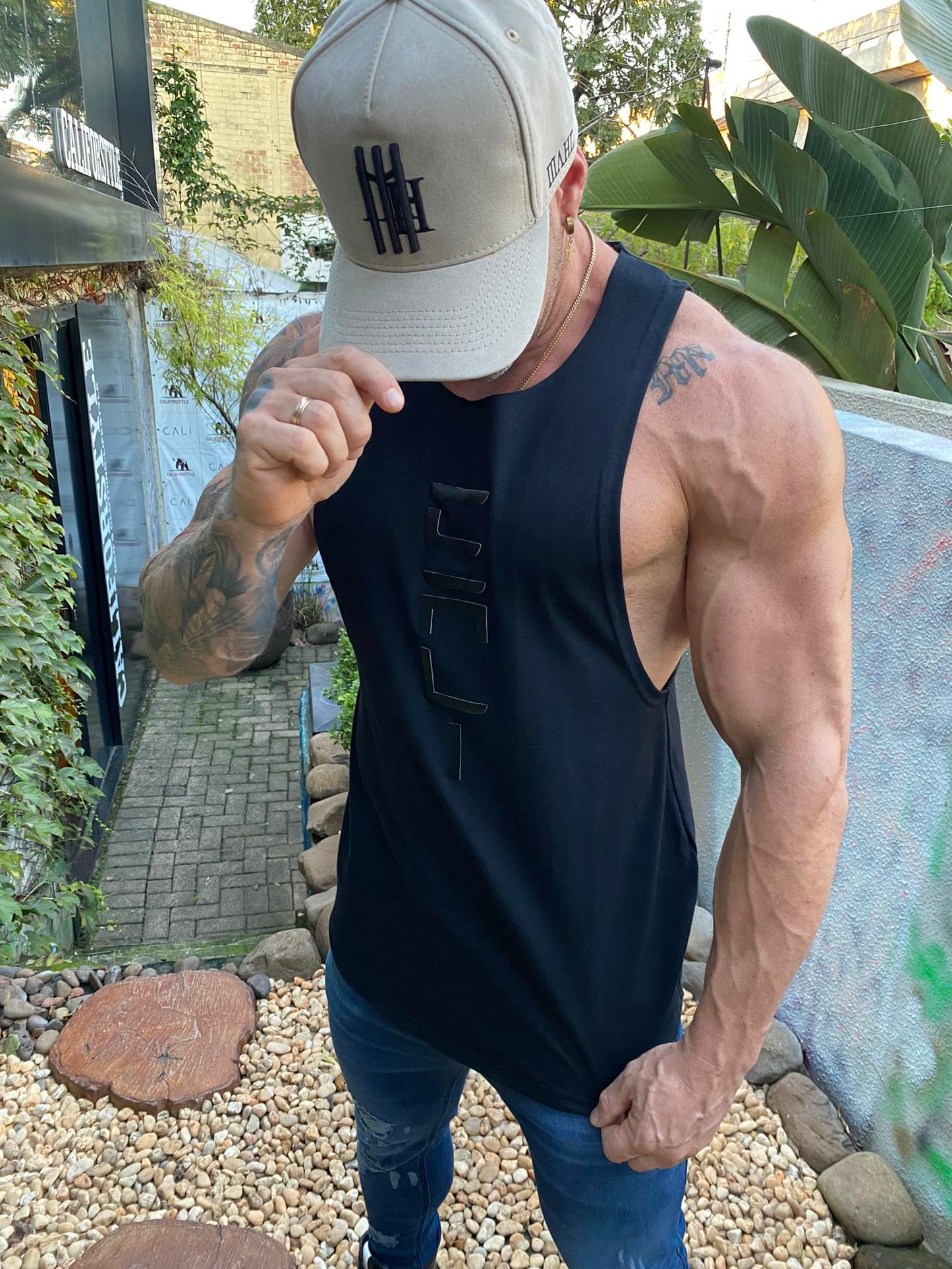 Cali Tesla All Black Tank Top
