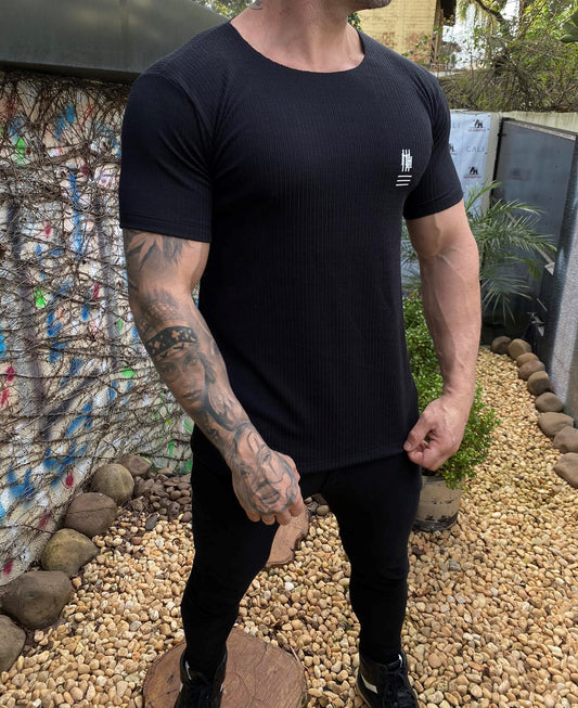 Camiseta Canelada Represent Black
