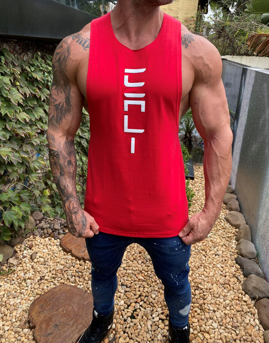 Cali Tesla Red Cavada Tank Top