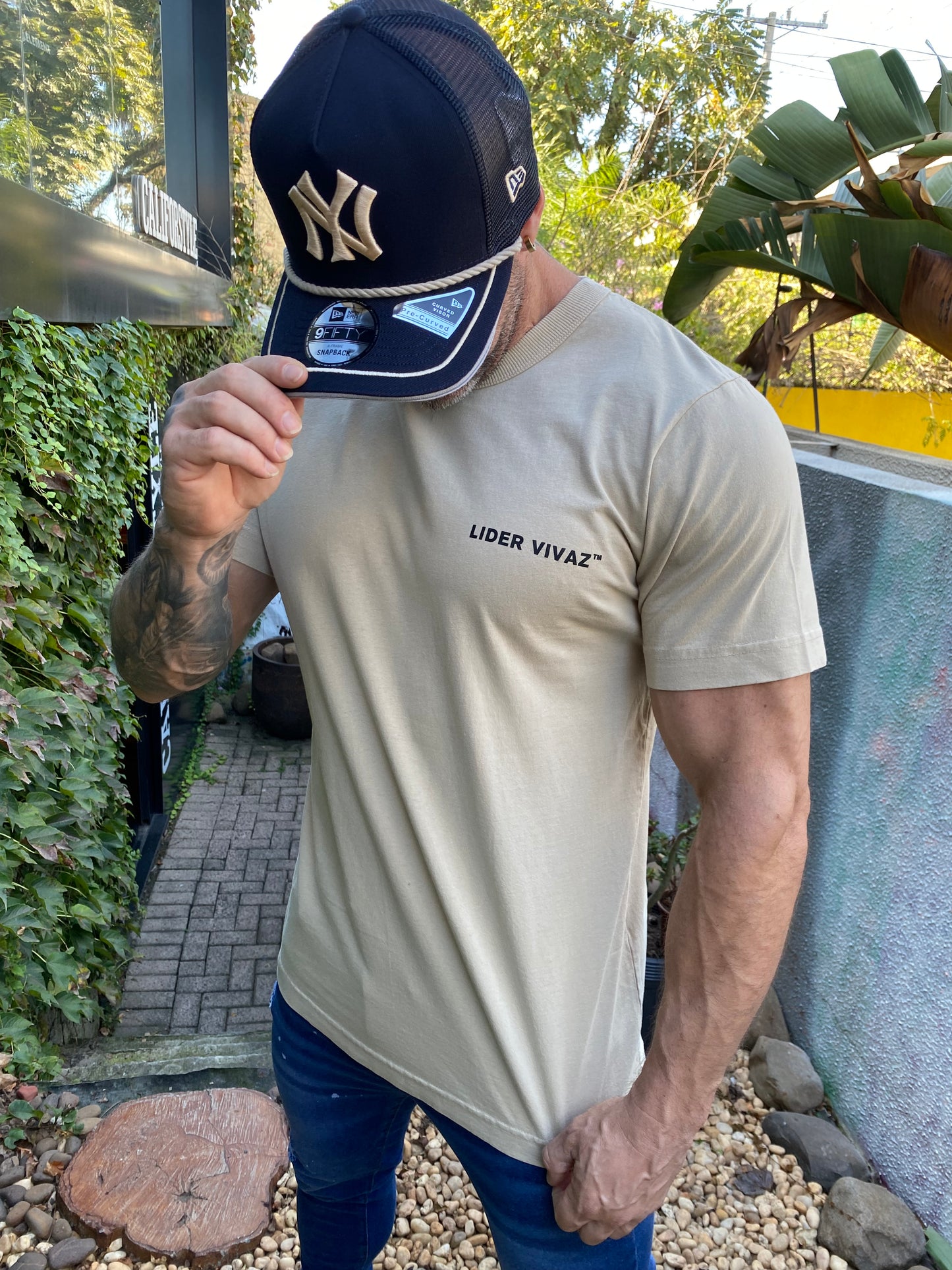 Camiseta Lider Vivaz Essentials Bege