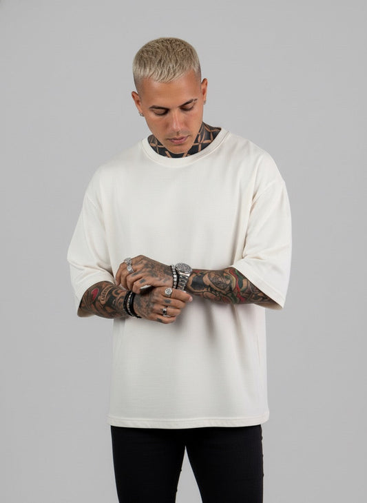 Camiseta Over Bold - Off White
