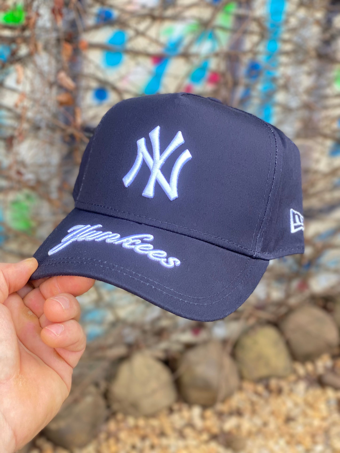 Boné New Era Yankess Marinho Branco