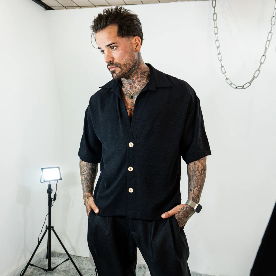 Camisa Santorini preta
