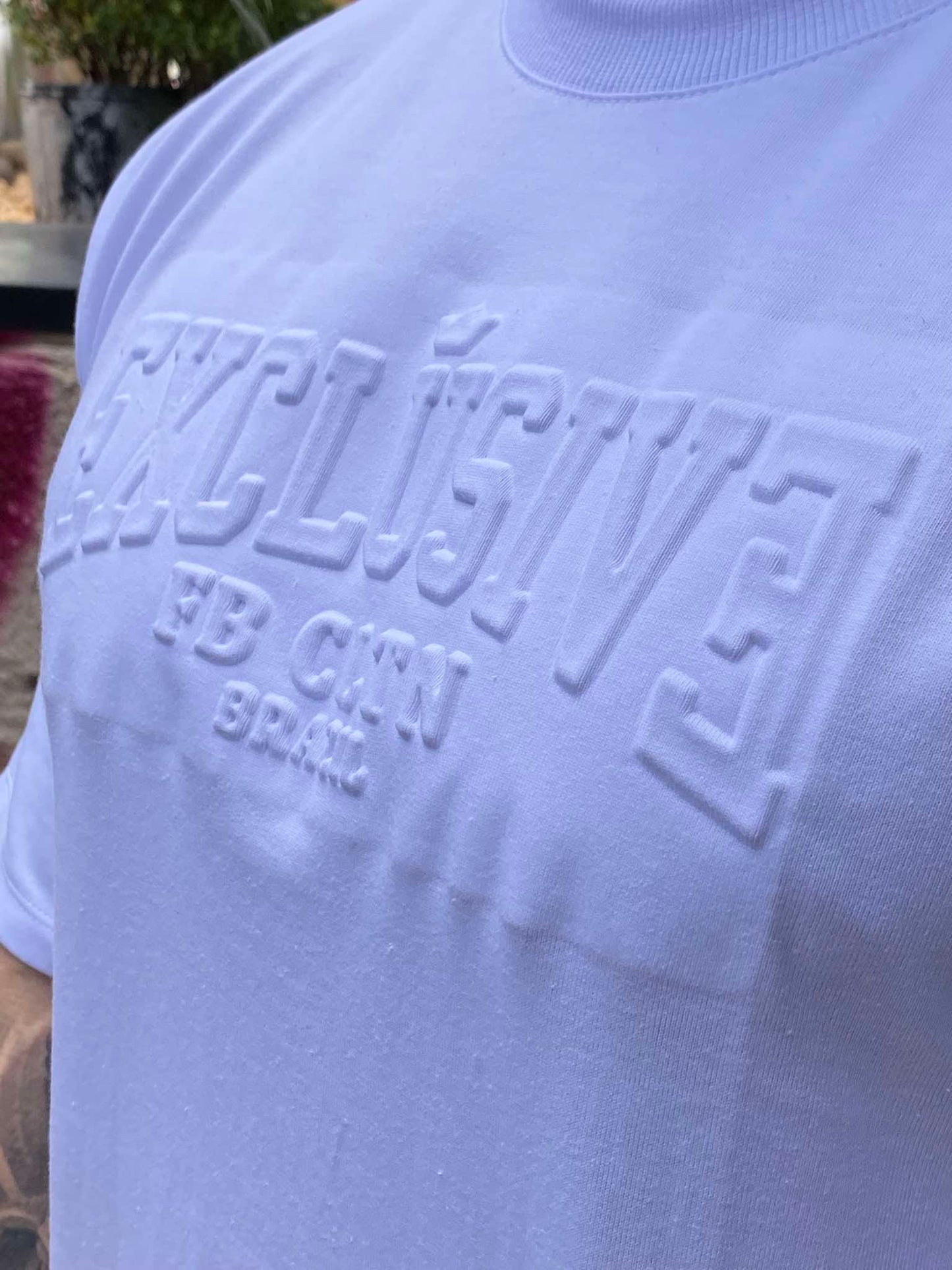 Camiseta Oversized Relevo White