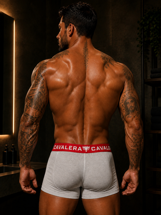 Cueca Cavalera Mescla/Red Boxer