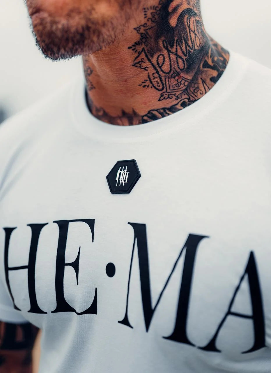 Camiseta Mahe HE-MA White Black
