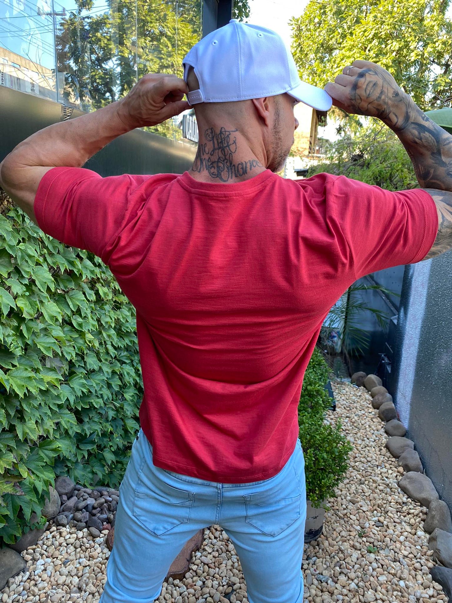 Camiseta Calvin Klein Flamê Red