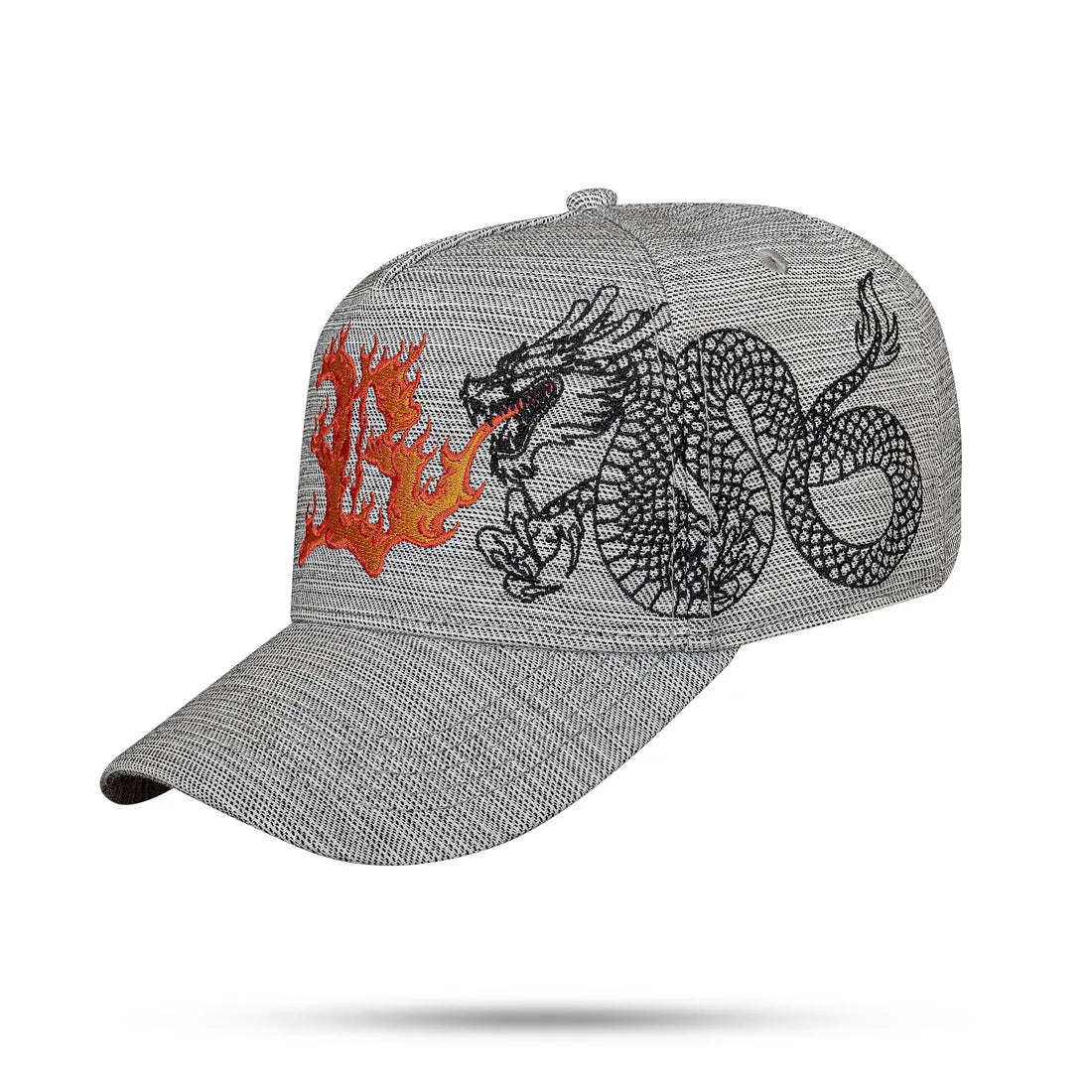 Boné Snapback Dragon Fire Cinza