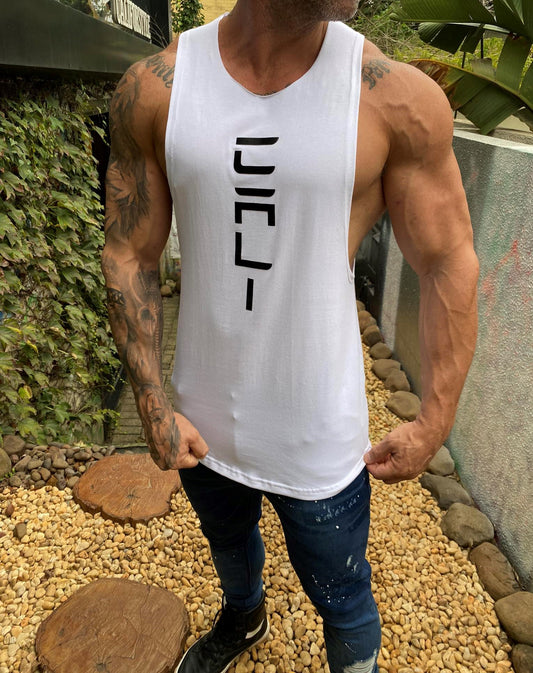 Cali Tesla White Tank Top
