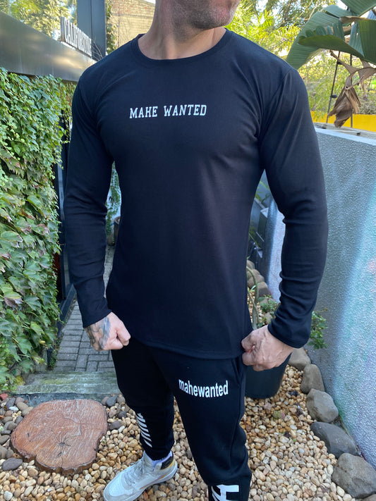 Camiseta Mahe Manga Longa Black