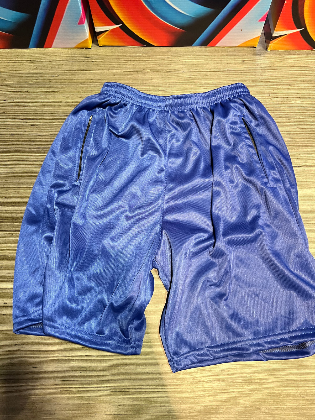 Shorts Ziper azul plissado - foto 11 de 12