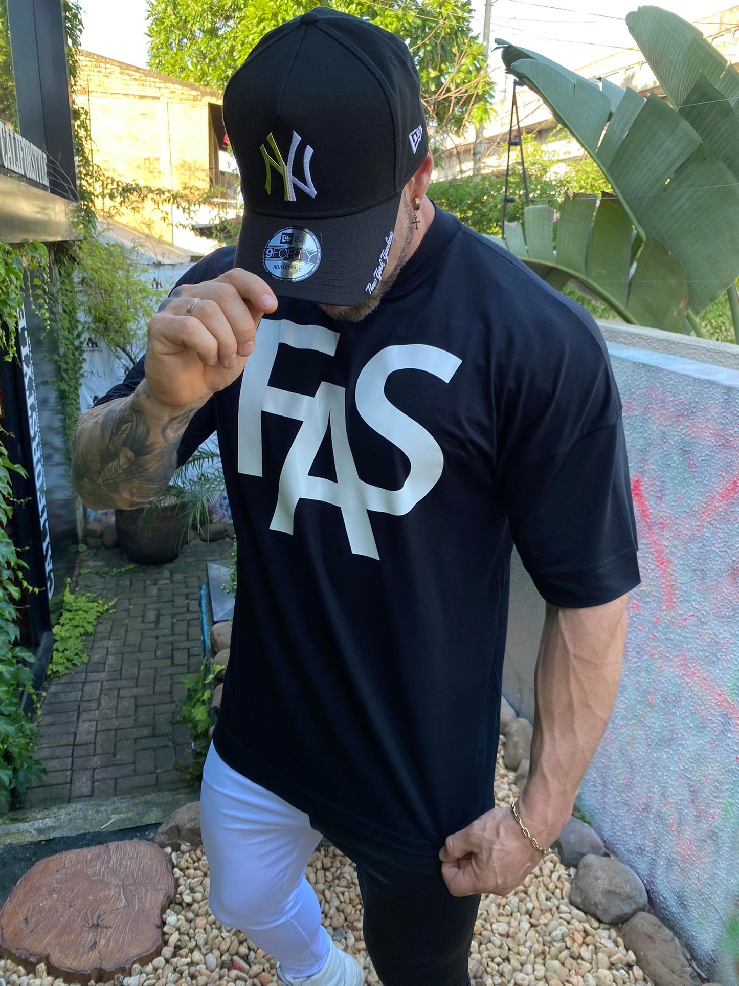 Camiseta Oversized FAS Black