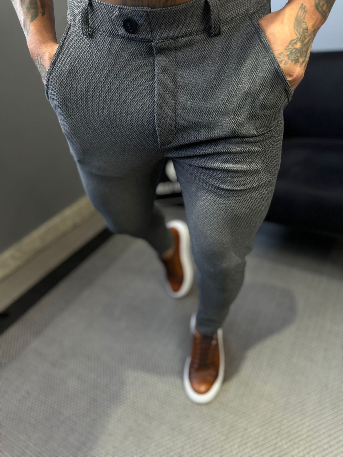 Calça alfaiataria premium Carbon grafite - foto 5 de 6