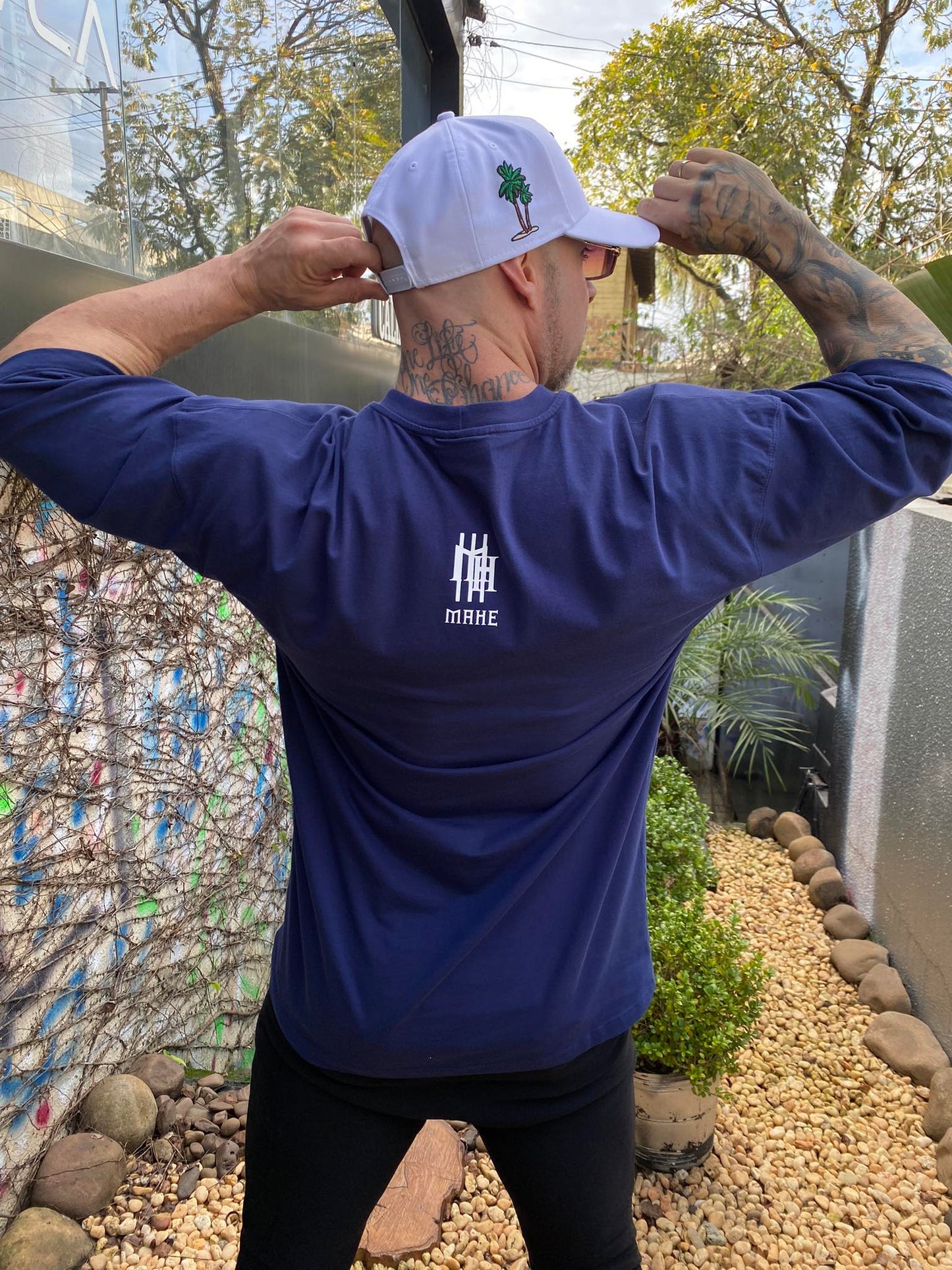 Camiseta Mahe Oversized Marin