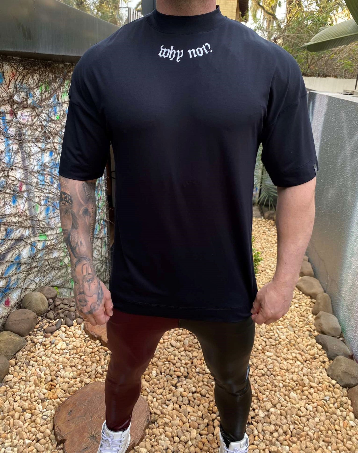 Camiseta Oversized Why Not Black
