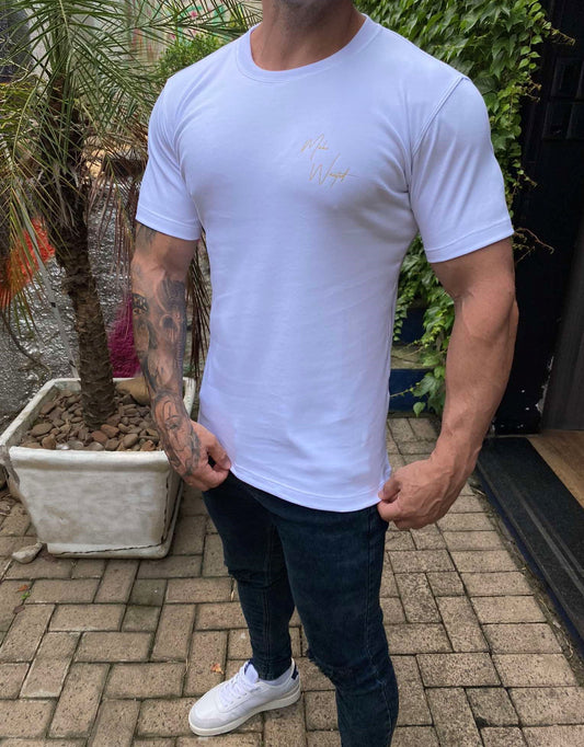 Camiseta Assinatura White