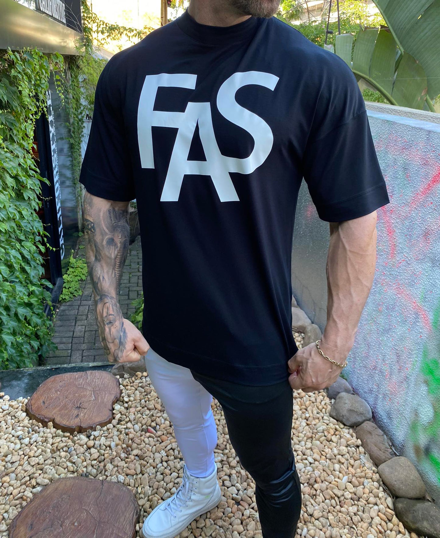 Camiseta Oversized FAS Black