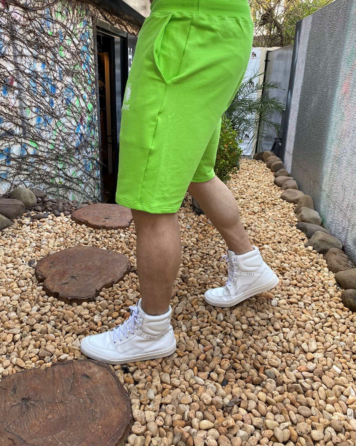 Bermuda Moletom Green Neon