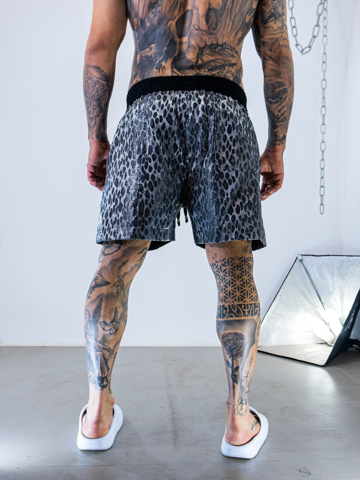 Shorts Leopard Electric prata - foto 3 de 4