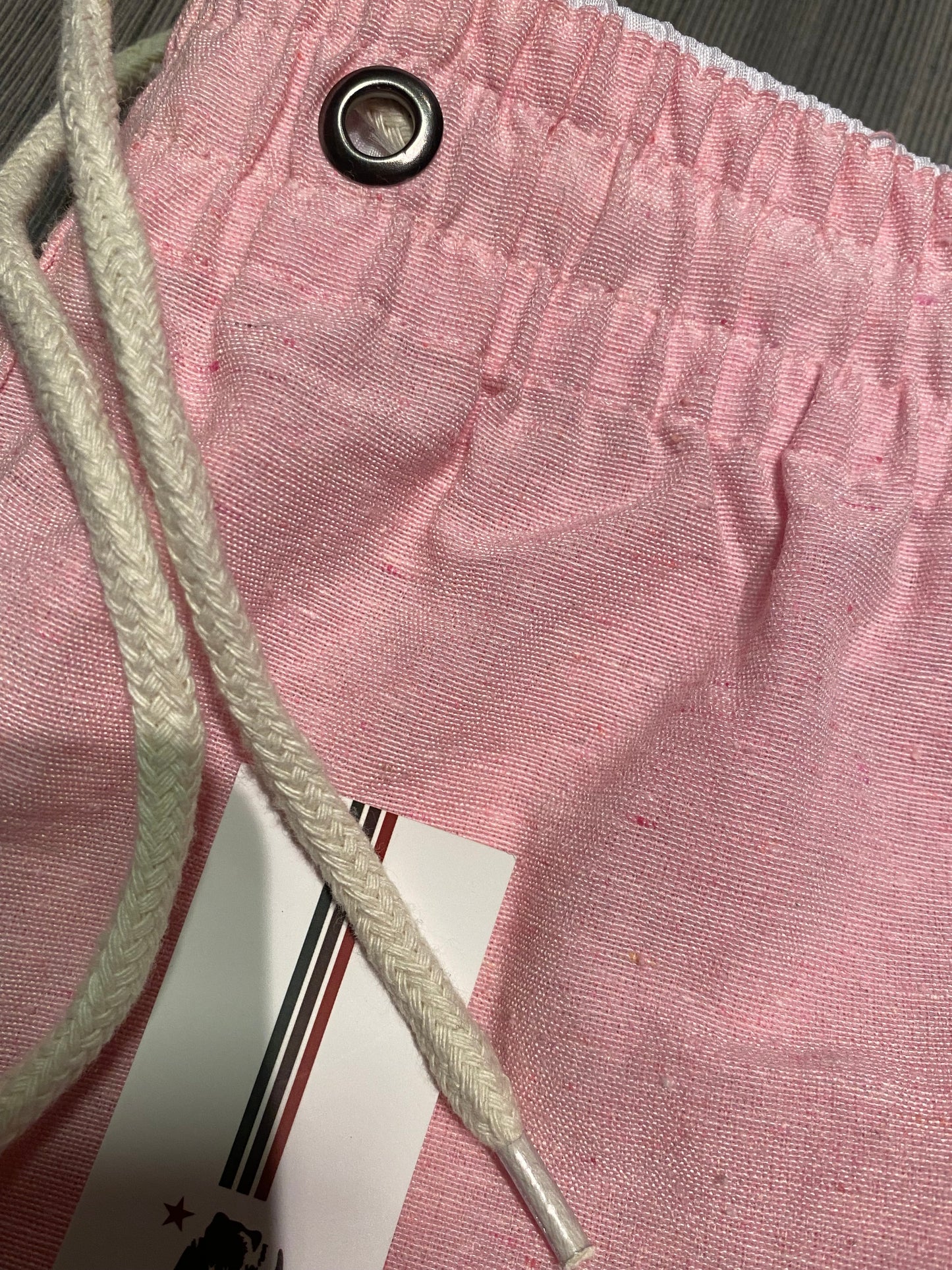 Short Mauricinho Linho Rosa