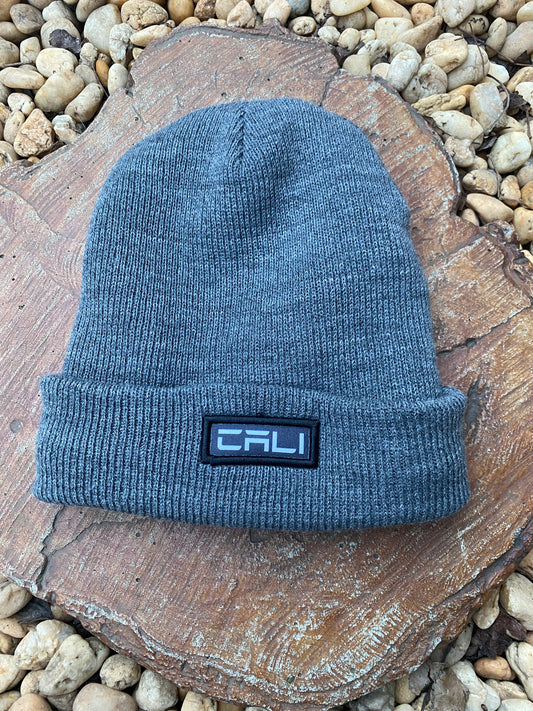 Gorro Canelado com Dobra Cali Grafite