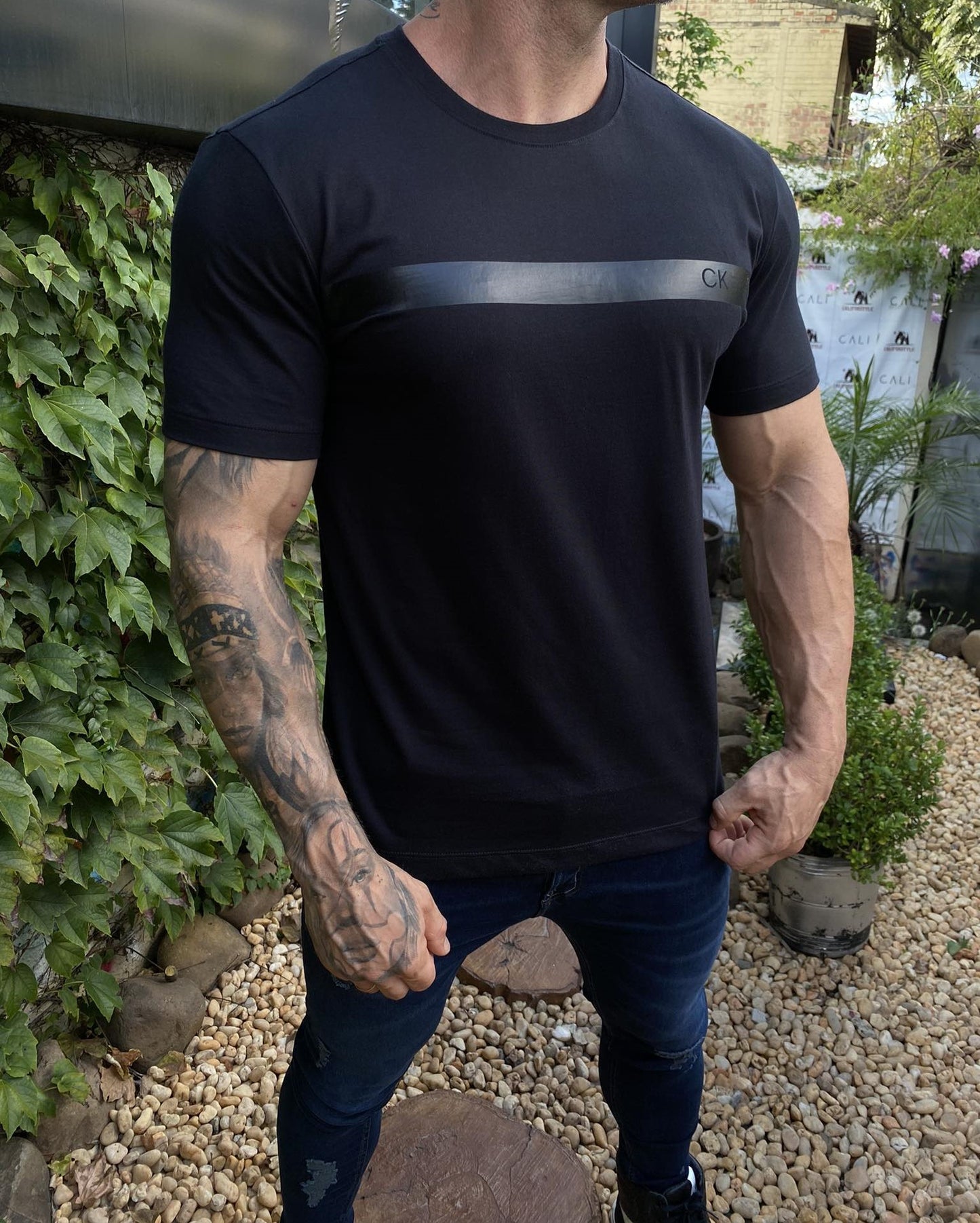 Camiseta Calvin Klein Strip Gel