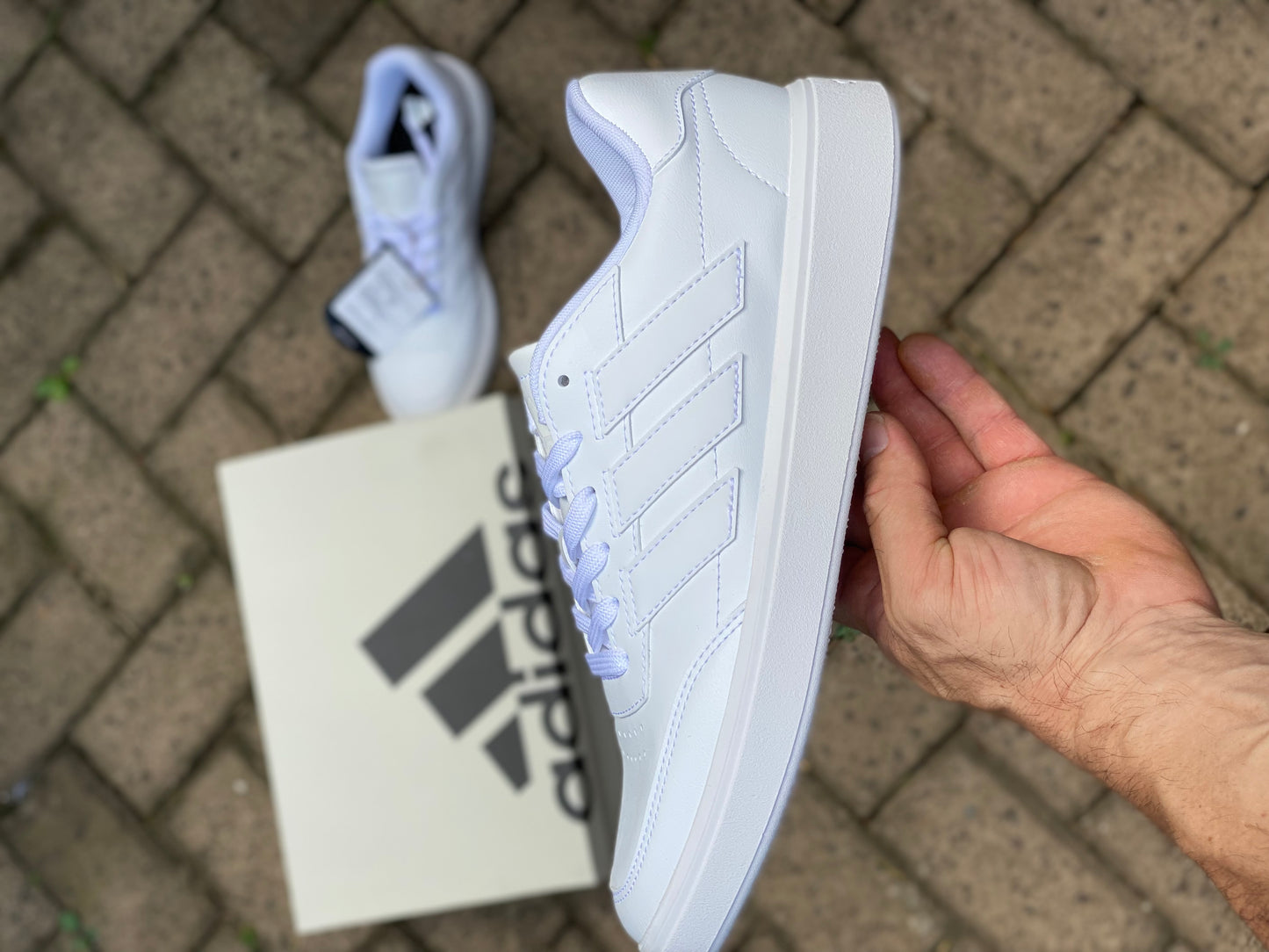 Tênis Adidas White Cano Baixo Branco