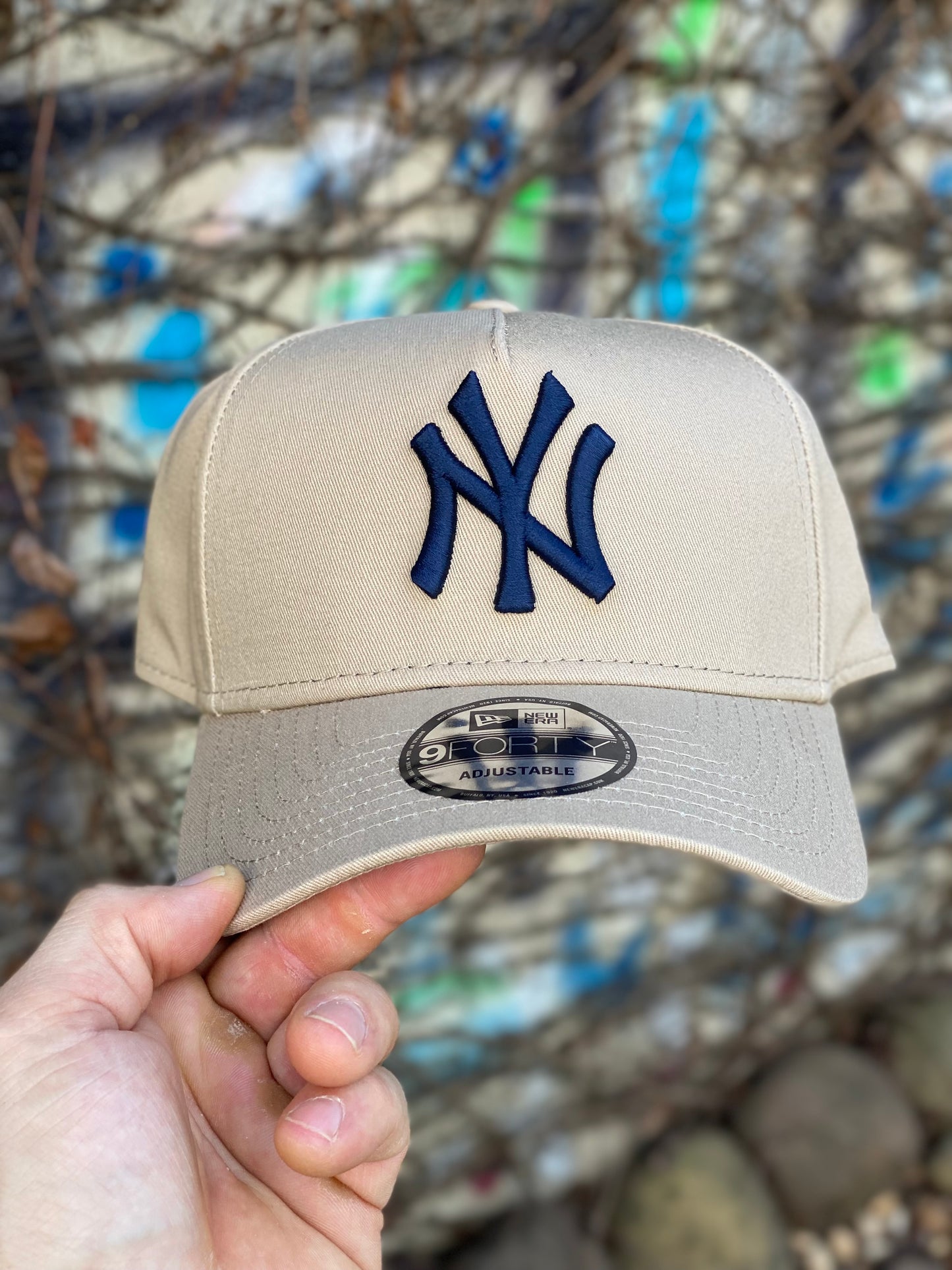 Boné NY Yankees Beige