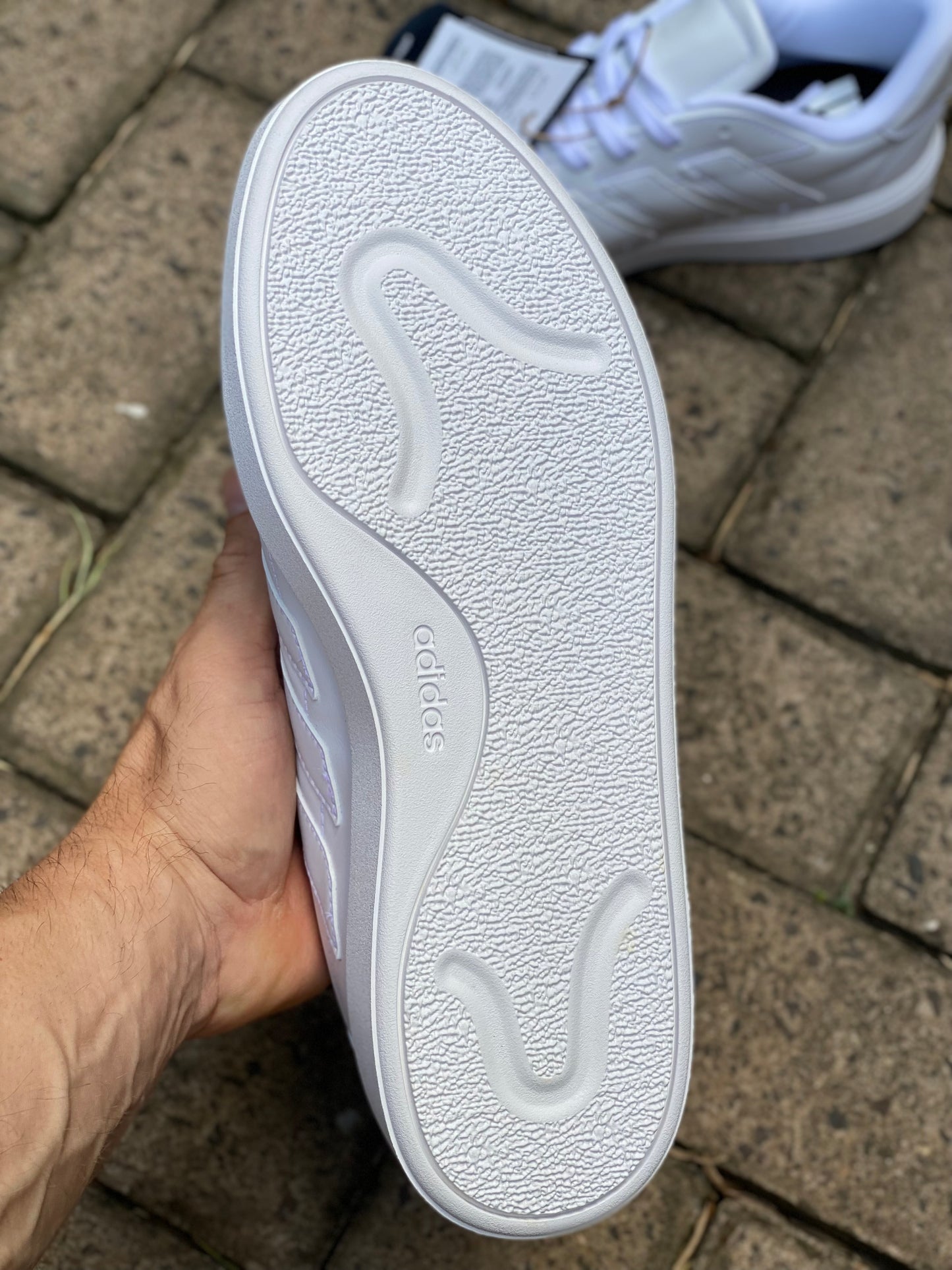 Tênis Adidas White Cano Baixo Branco