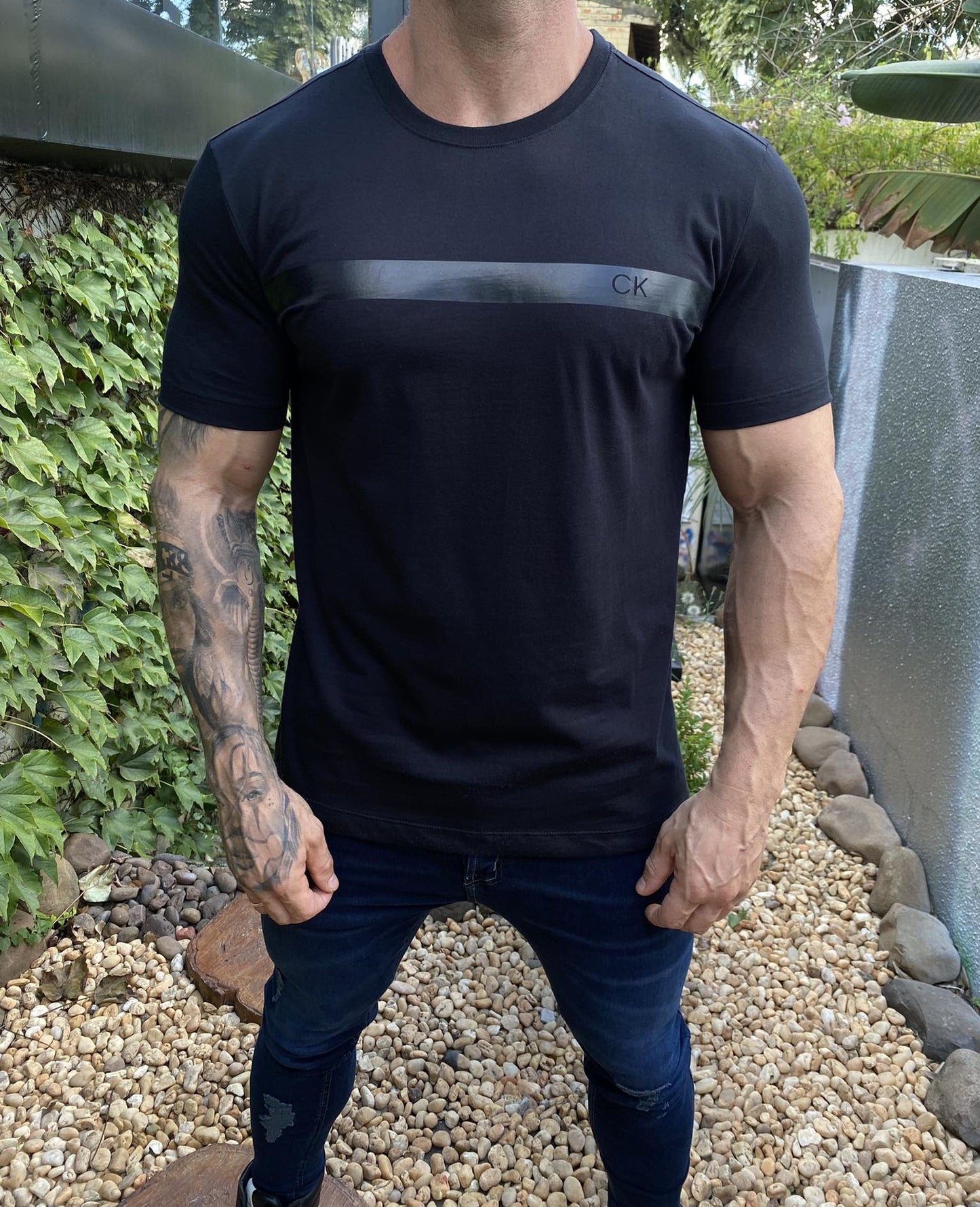Camiseta Calvin Klein Strip Gel