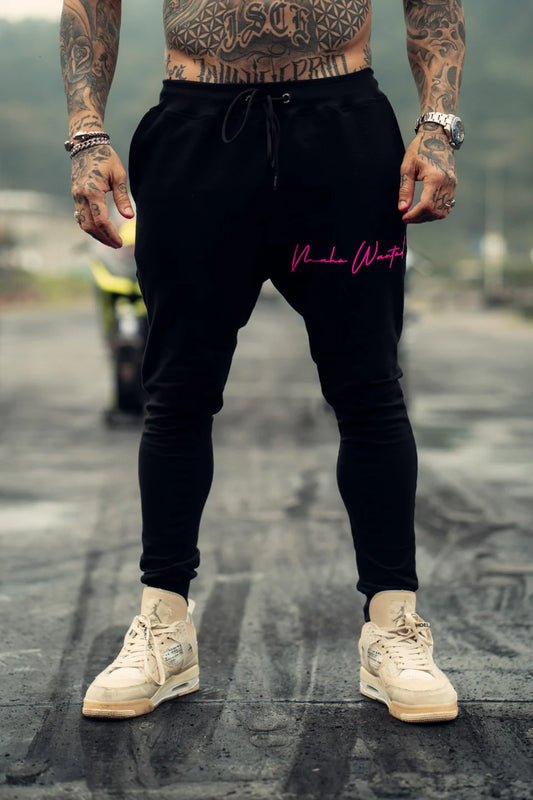 Calça Mahe Skinny Moletom Black Pink