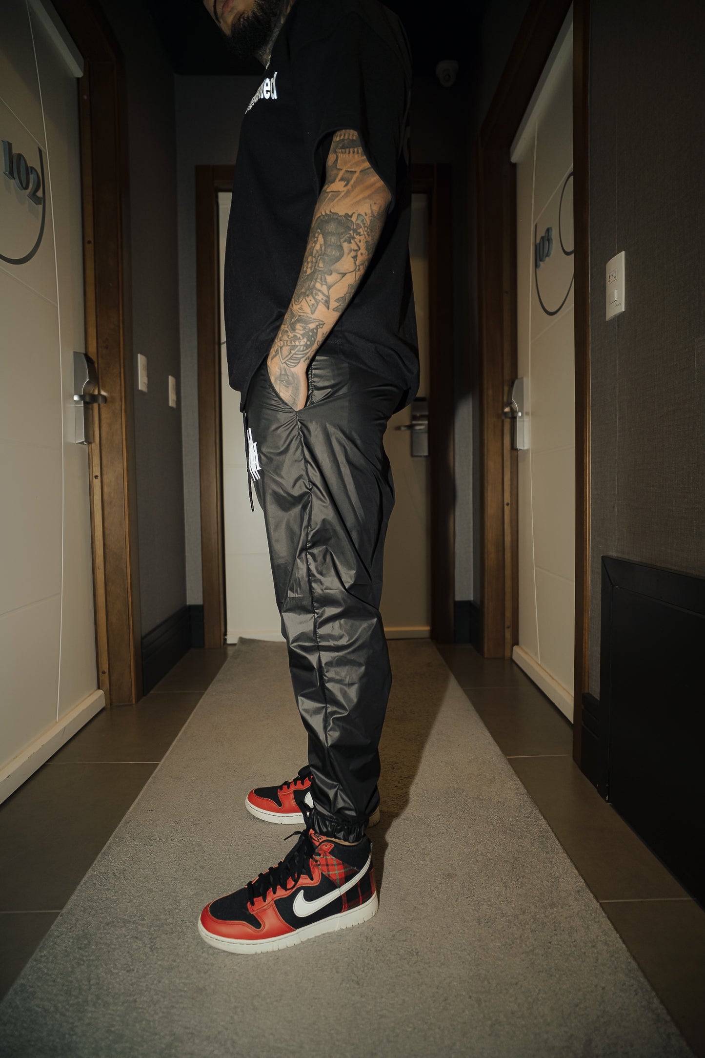 Calça Mahe Black Tactel Logo