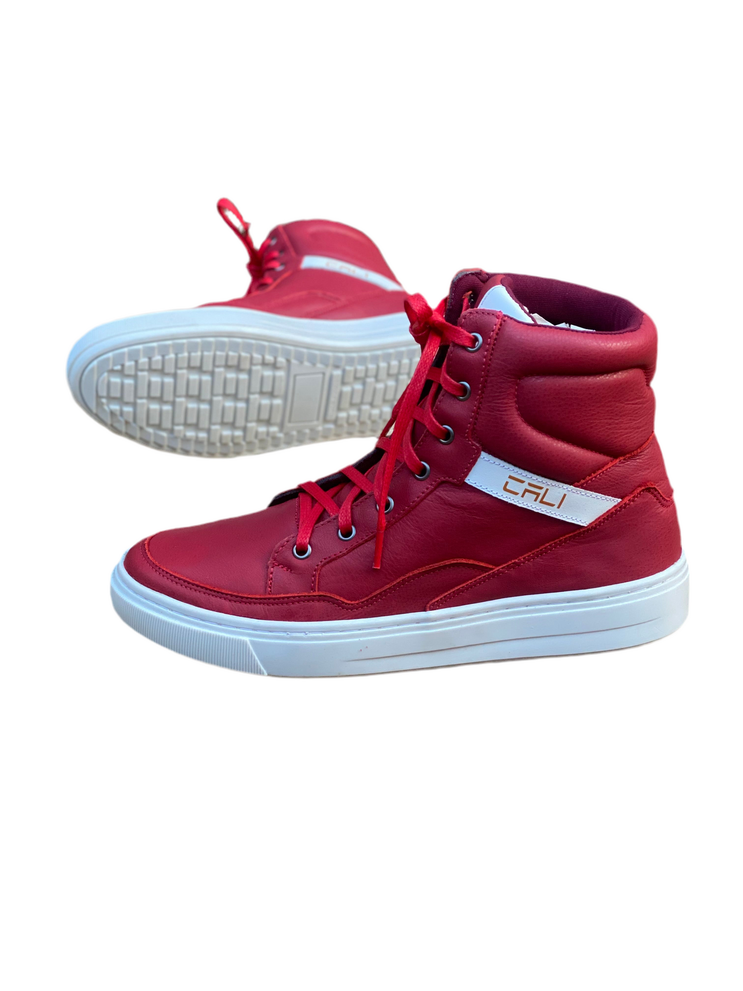 Tênis Cali Red em Couro