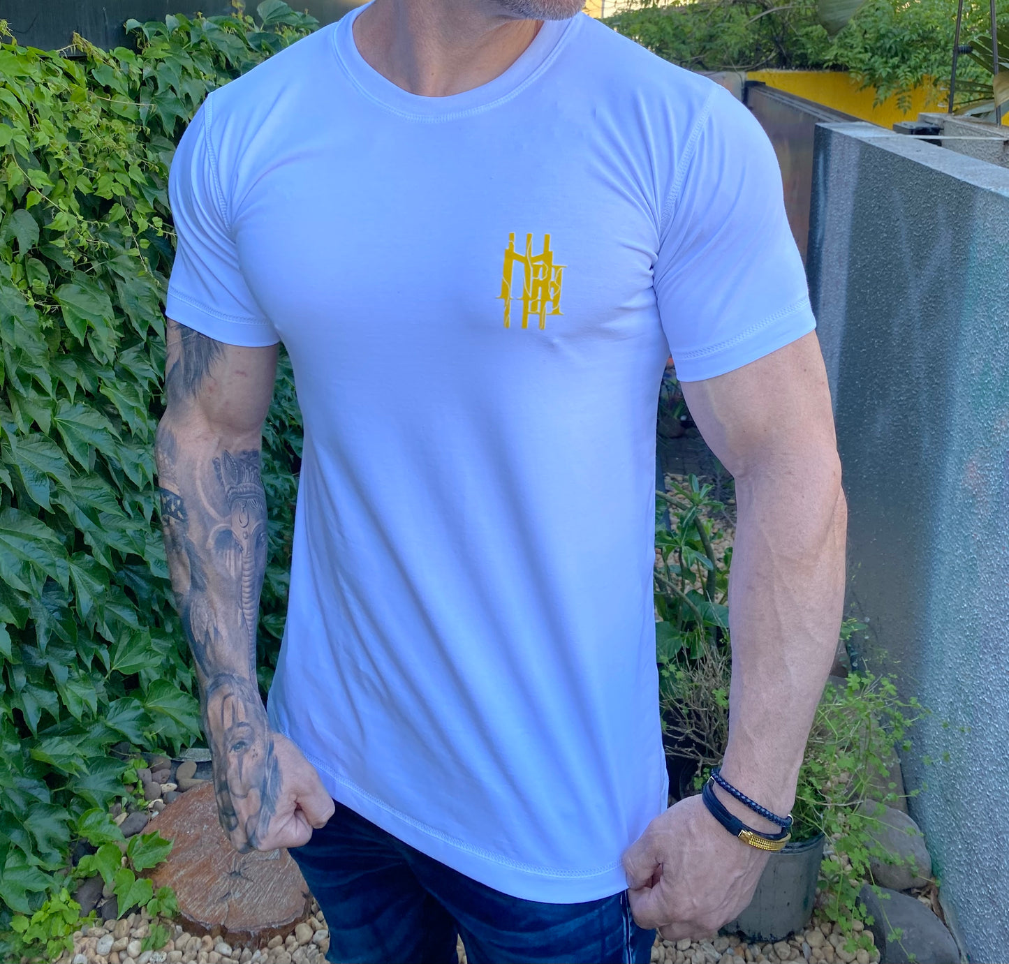 Camiseta Mahe White Yellow